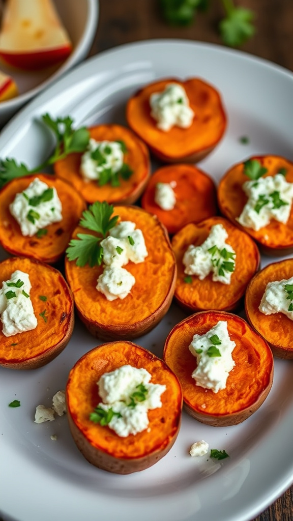 22. Sweet Potato Feta Bites