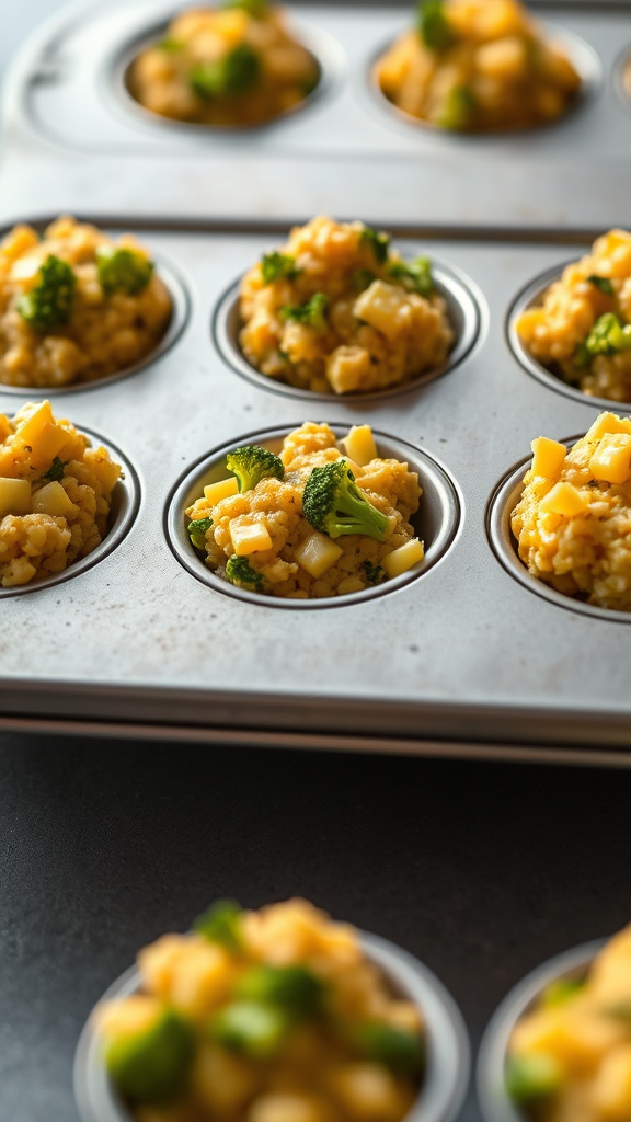 23. Broccoli Cheddar Quinoa Bites