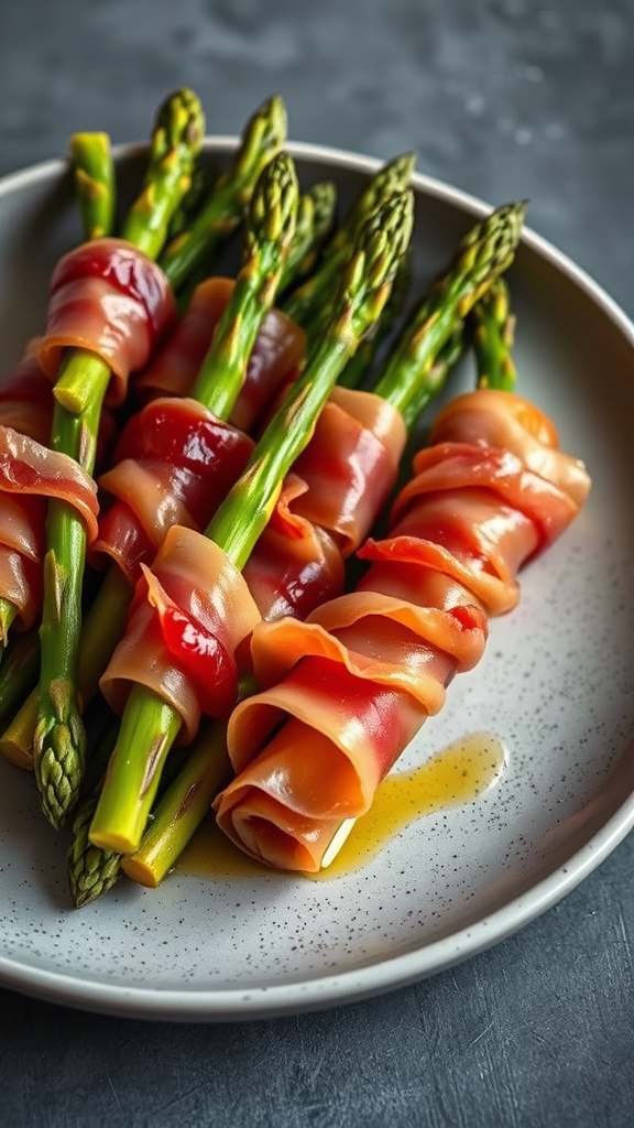 8. Asparagus Prosciutto Roll-Ups