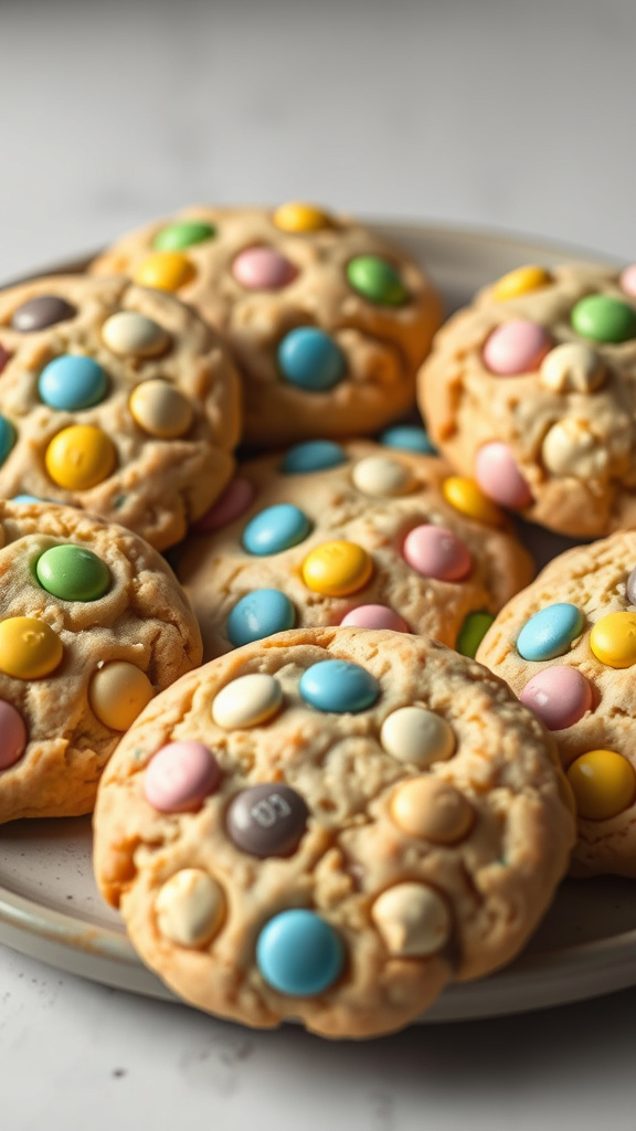 13. White Chocolate M&M Cookies
