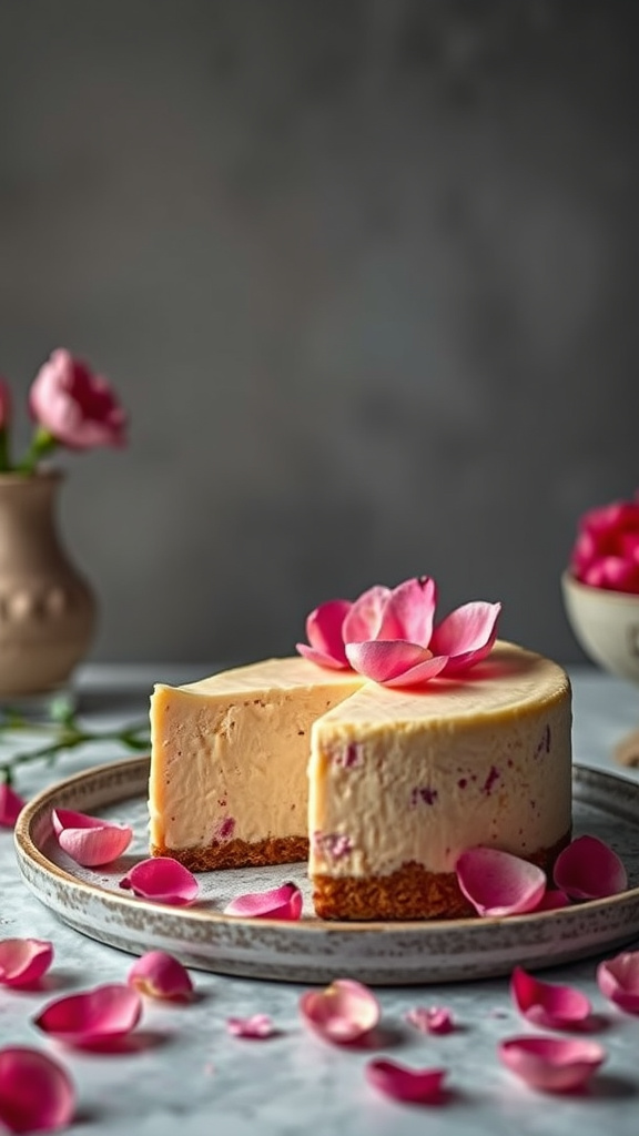 27 Vibrant Easter Dishes to Brighten Your Holiday - Zynahz 13. Rose Petal Cheesecake