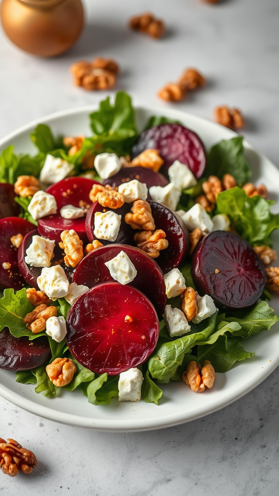 27 Vibrant Easter Dishes to Brighten Your Holiday - Zynahz 15. Roasted Beet and Goat Cheese Salad