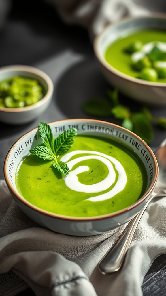 27 Vibrant Easter Dishes to Brighten Your Holiday - Zynahz 2. Spring Pea and Mint Soup