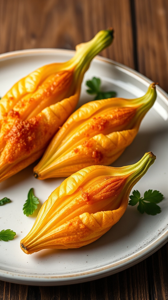 27 Vibrant Easter Dishes to Brighten Your Holiday - Zynahz 26. Ricotta Stuffed Zucchini Blossoms