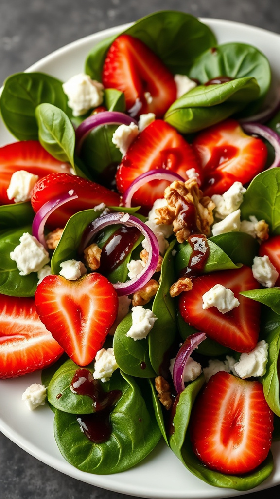 27 Vibrant Easter Dishes to Brighten Your Holiday - Zynahz 27. Strawberry Spinach Salad