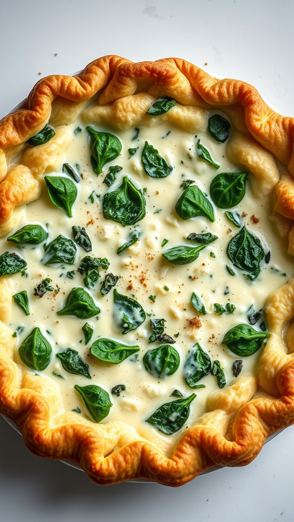 27 Vibrant Easter Dishes to Brighten Your Holiday - Zynahz 5. Spinach Ricotta Easter Pie
