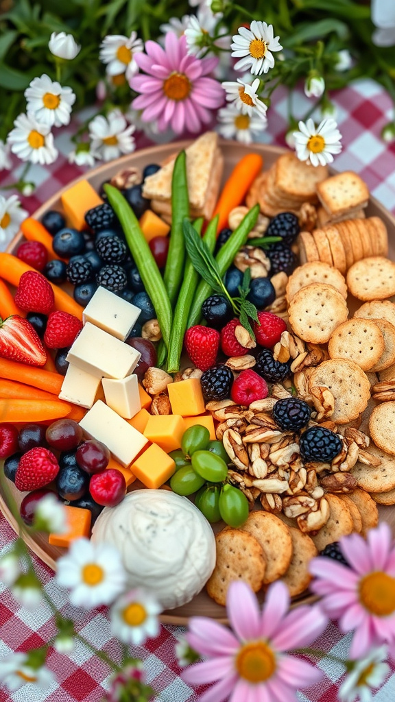 28 Brilliant Easter Charcuterie Board Ideas to Impress All - Zynahz 14. Easter Picnic Graze Plate