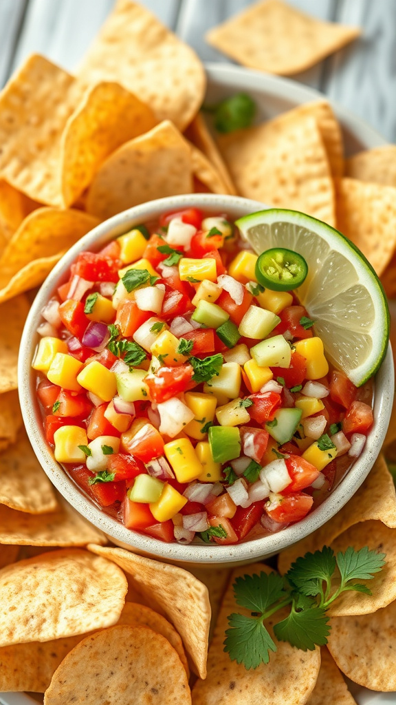 28 Brilliant Easter Charcuterie Board Ideas to Impress All - Zynahz 16. Springtime Salsa Dip Medley