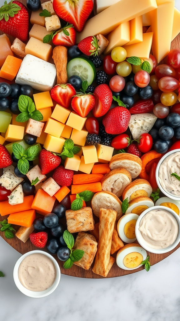 28 Brilliant Easter Charcuterie Board Ideas to Impress All - Zynahz 9. Blooming Brunch Board