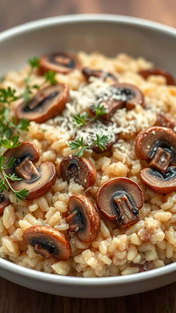 9. Mushroom & Thyme Risotto