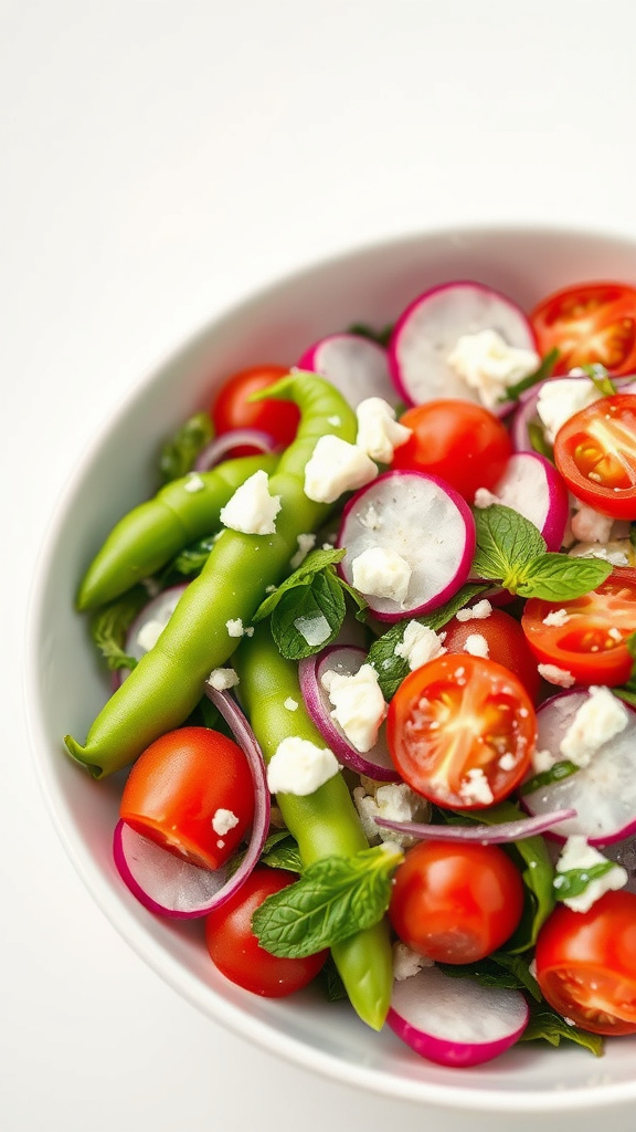28 Fresh Easter Salad to Lighten Your Holiday Meal - Zynahz 15. Fresh Snap Pea Spring Salad