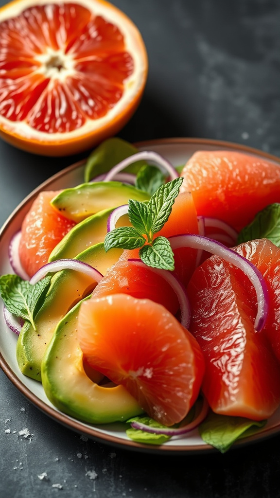 28 Fresh Easter Salad to Lighten Your Holiday Meal - Zynahz 17. Avocado and Grapefruit Supreme