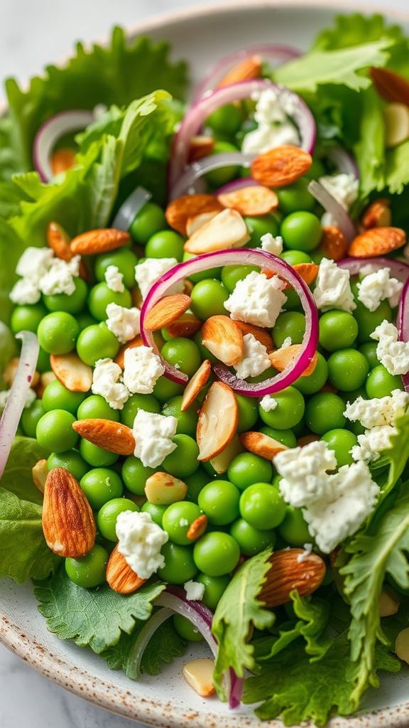 28 Fresh Easter Salad to Lighten Your Holiday Meal - Zynahz 23. Sweet Pea and Almond Treat