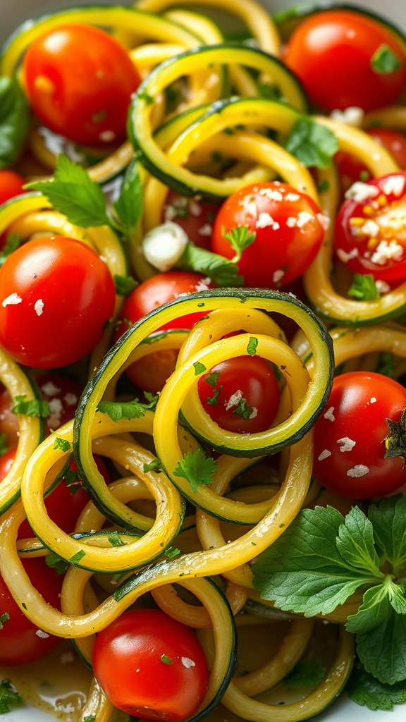 28 Fresh Easter Salad to Lighten Your Holiday Meal - Zynahz 26. Herbed Zucchini Spiral Fest
