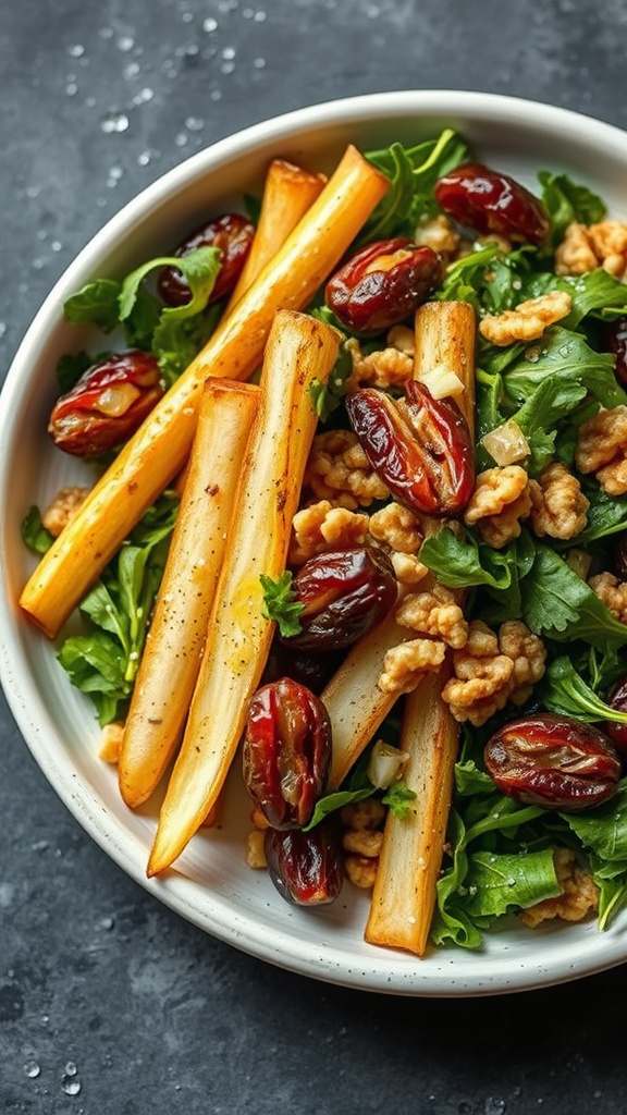 28 Fresh Easter Salad to Lighten Your Holiday Meal - Zynahz 27. Crispy Parsnip and Date Special