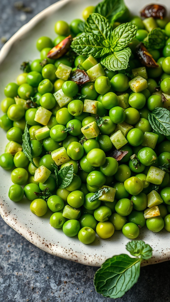 28 Fresh Easter Salad to Lighten Your Holiday Meal - Zynahz 6. Minted Pea and Asparagus Mix