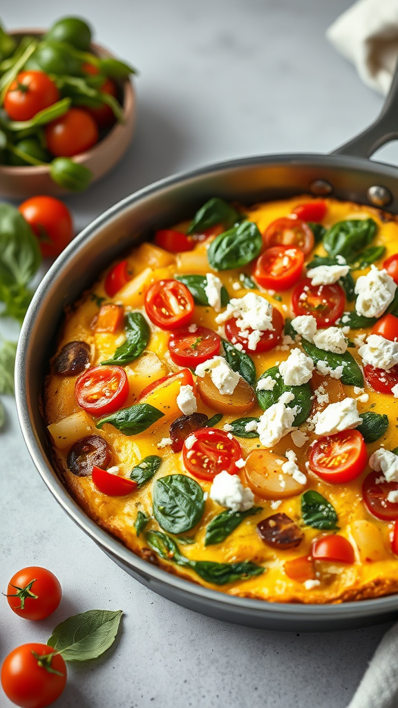 28 Vibrant Easter Brunch Ideas to Brighten Your Morning - Zynahz 1. Rainbow Veggie Frittata