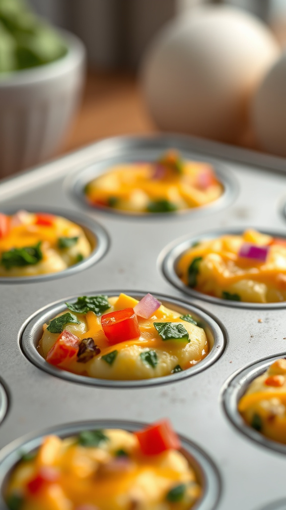 28 Vibrant Easter Brunch Ideas to Brighten Your Morning - Zynahz 13. Mini Veggie Egg Bites