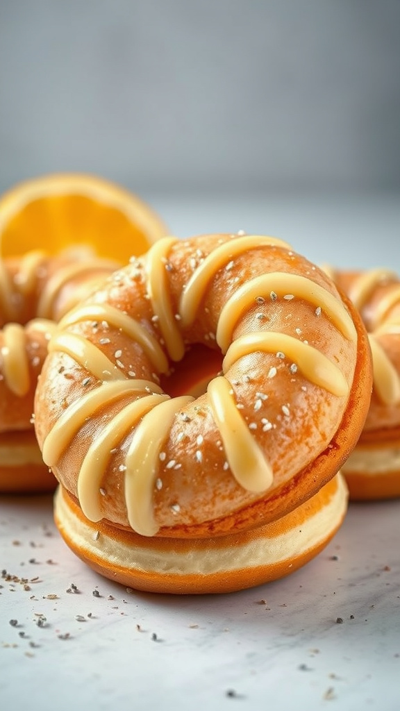 28 Vibrant Easter Brunch Ideas to Brighten Your Morning - Zynahz 19. Citrus Poppy Seed Donuts