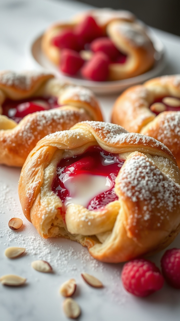 28 Vibrant Easter Brunch Ideas to Brighten Your Morning - Zynahz 21. Raspberry Almond Danish