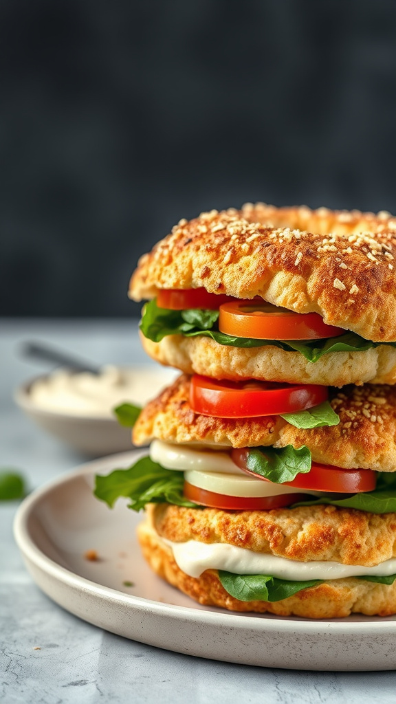 28 Vibrant Easter Brunch Ideas to Brighten Your Morning - Zynahz 27. Cauliflower Bagel Sandwiches