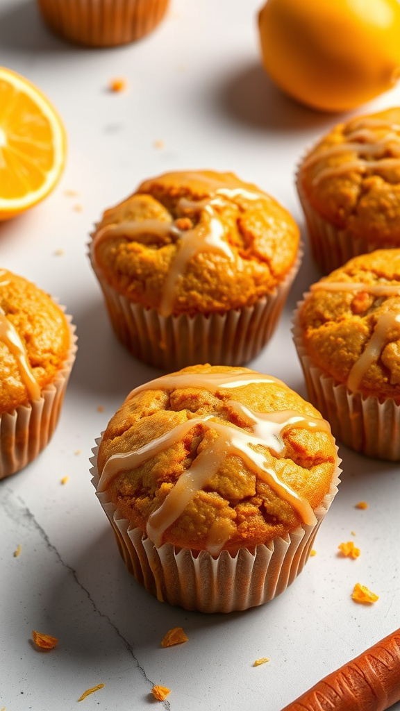 28 Vibrant Easter Brunch Ideas to Brighten Your Morning - Zynahz 5. Citrus Glazed Carrot Muffins
