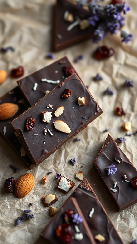 6. Lavender Infused Chocolate Bark