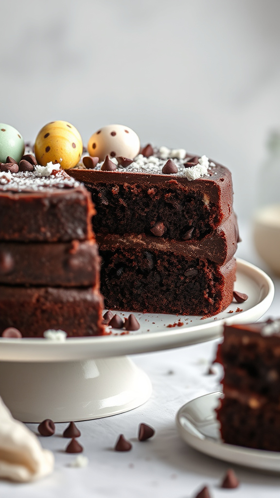 8. Gluten-Free Fudgy Easter Cake