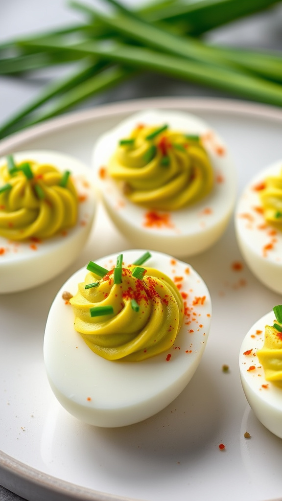 29. Avocado Deviled Eggs