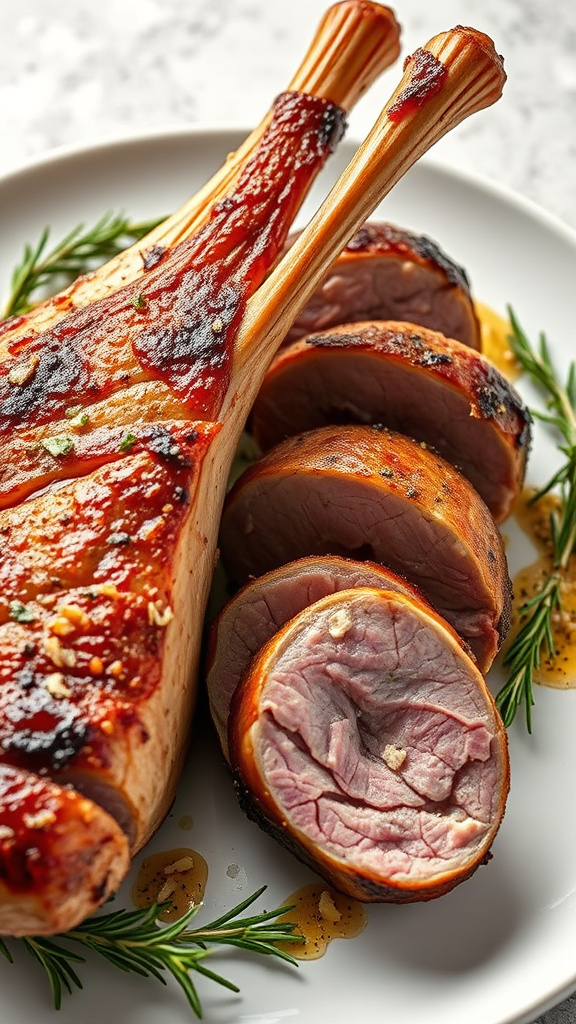 7. Rosemary Garlic Rack of Lamb